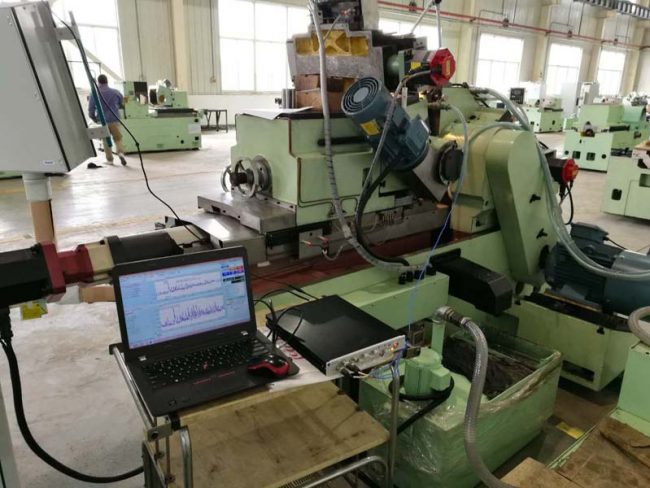 使用振动测试仪Spider80X对高精度磨床主轴振动故障排除