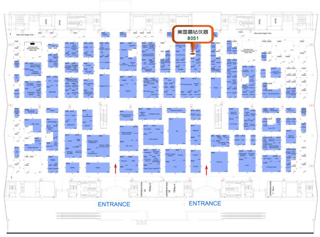 汽车测试及质量监控博览会(中国)(AUTOMOTIVE Testing Expo CHINA 2017)展位图